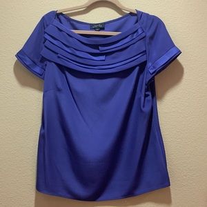 Lovely Bright Purple Short Sleeves Top by Tahari ASL. Worn only a few times